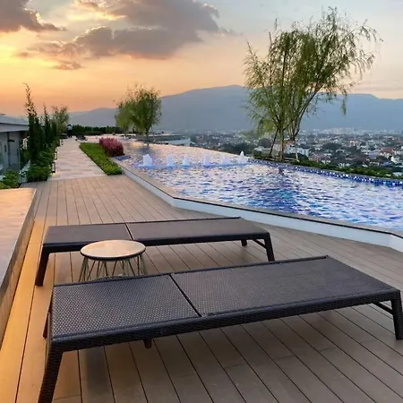 New & Cozy 2 Bedroom @ The Astra Sky River Chiang Mai Exterior photo